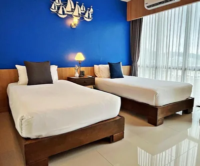 Camera doppia con letti singoli Standard - navetta aeroportuale gratuita — The Sixteenth Naiyang Beach Hotel- Free Schedule Airport Shuttle